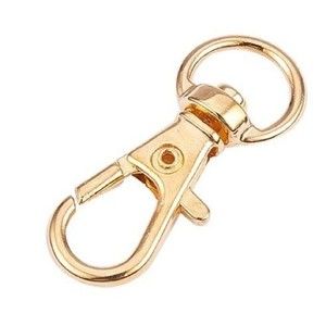 Claw Snap Hook Lobster Swivel Clasp Trigger Buckle Hook Tan Brown Tone